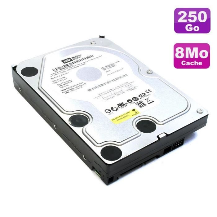 Disque Dur 250Go SATA 3.5 Western Digital AV WD2500AVJS 63TBA0 7200RPM 8Mo - Western Digital