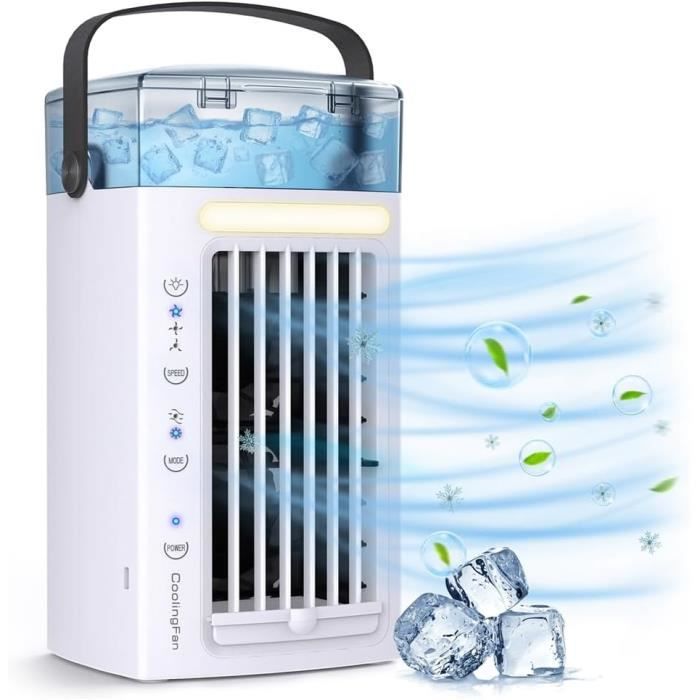 Refroidisseur d'Air - Portable Ventilateur 4 EN 1 - Réglable
