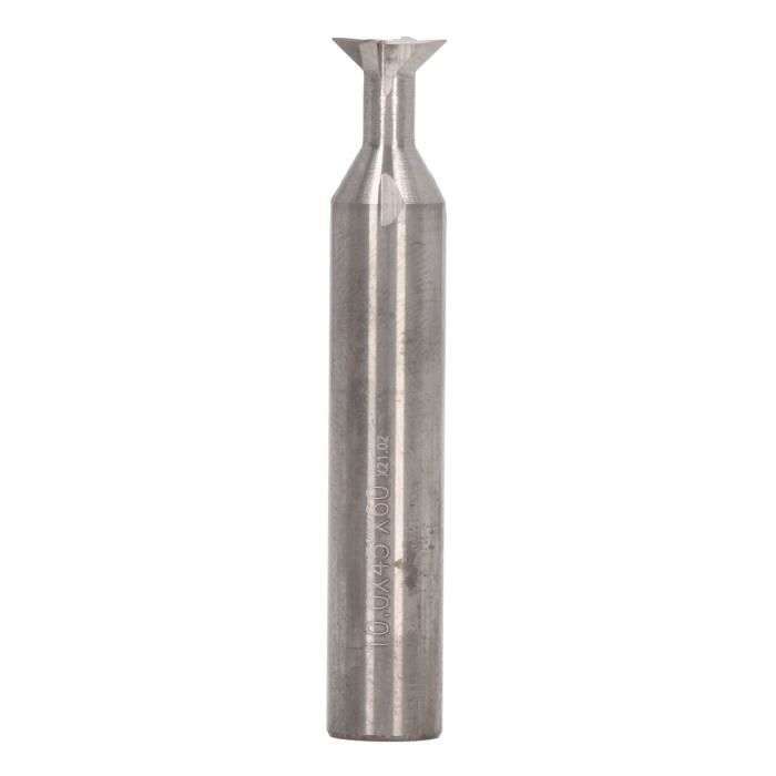 Fraise à queue d'aronde en carbure 45 60 75 degrés Outil CNC 3 4 5 6 7 8 9 10-20MM Outil d'usinage en acier au tungstène for fraise en métal(3X50,ALUMINIUM_45 DEGREE