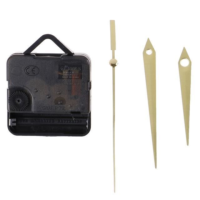 JZK Lot De 2 Mécanismes D'horloge Silencieux, à Piles, Tige Courte Avec