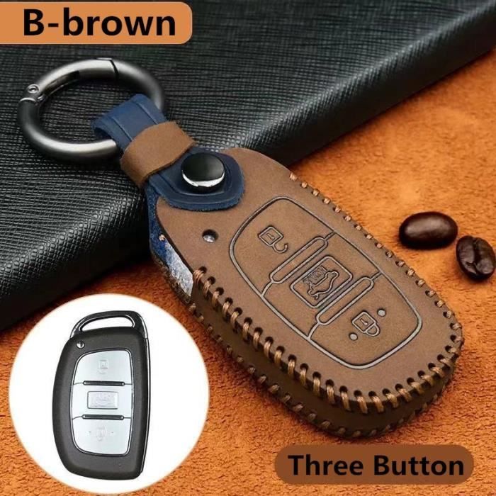 Housse De Clé Voiture Pour Hyundai - Modèles I10, I20, I30, I40, Etc. Couleur Rose, Avec écran LCD