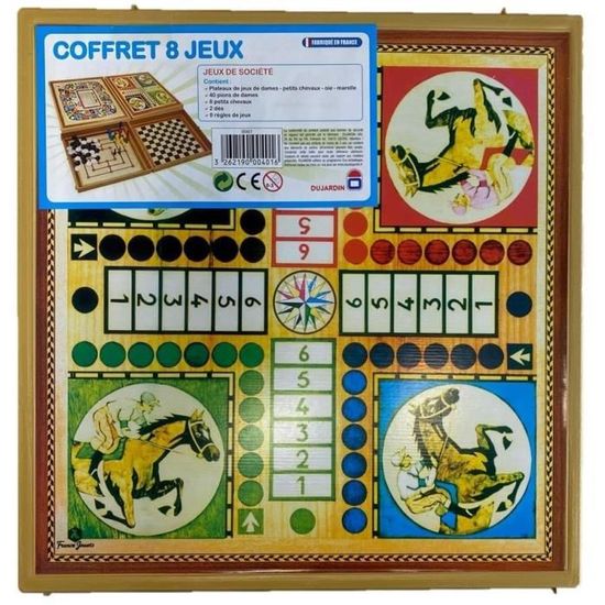 Coffret multi jeux carrousel - JANOD - Dès 5 Ans - Jeu de société - Bois et  carton - Cdiscount Jeux - Jouets