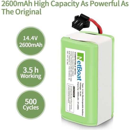 REACELL Replacement Battery for Eufy RoboVac 11 11S, 14.4V 2800mAh Li