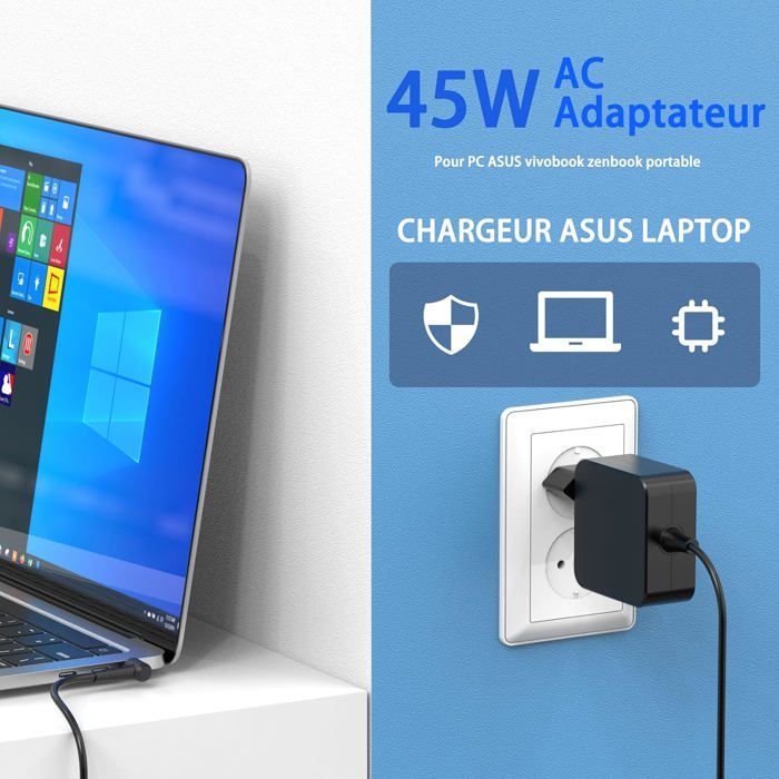 45W Laptop Ladekabel Netzteil für ASUS Vivobook 14 15 17 S14 S15 S17