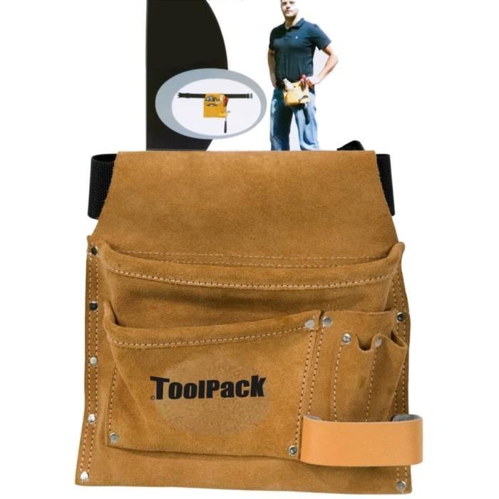 Toolpack Ceinture porte-outils à poche unique Cuir supérieur