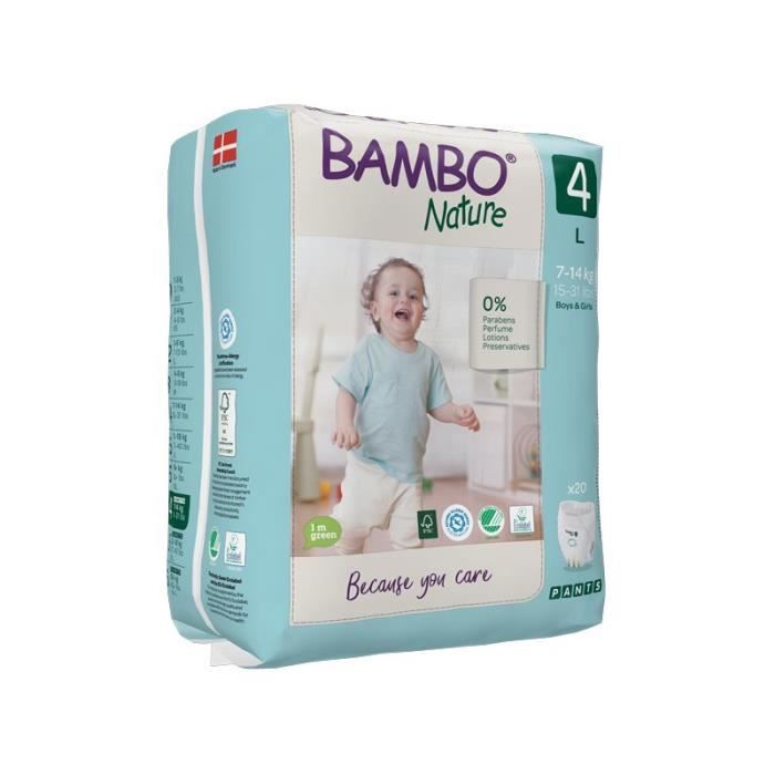 Bambo Nature Pants Maxi T4 (7-14 kg) - 5 paquets de 20 culottes - Cdiscount  Puériculture & Eveil bébé