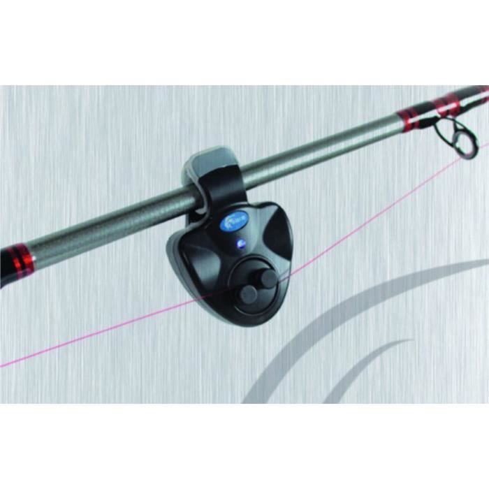 Détecteur de Touche Pour la Pêche Alarme Morsure Hameçon Avertisseur Sonore LED sur Canne à Pêche Carpe Etangs LOT de 4 - Sport & Plein air