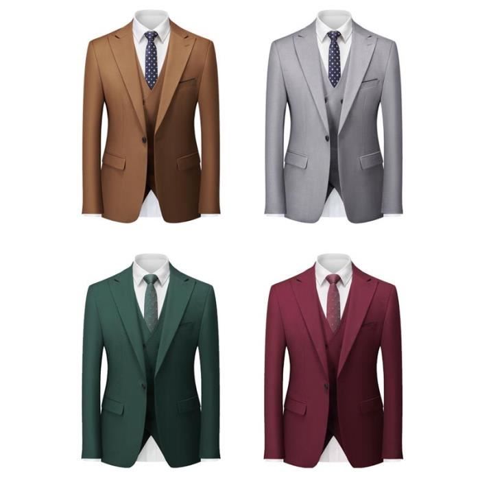 Costume 3 Pièces Gris Clair Le Suit - Taille 10P (petite) - Occasion Très Bon état