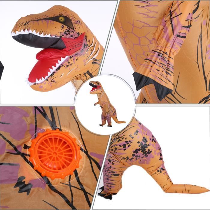 Costume De Dinosaure Gonflable, Costume Gonflable De Dinosaure En Polyester  Imperméable 190T Pour Halloween, Noël, Fête De Cosplay 