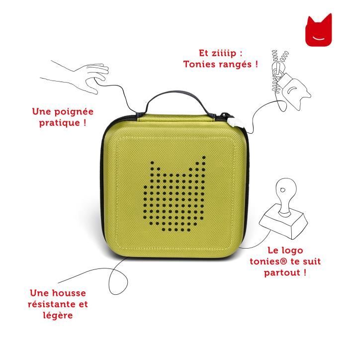 Housse De Transport Pour Toniebox - Sac De Voyage Avec Bandoulière Et Fenêtre Haut-Parleur, Gris