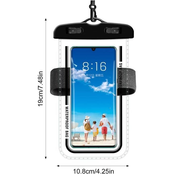 Topeak Sac étanche Pour Smartphone Jusqu'à 6,7 Pouces – Noir, Compatible GPS Et Photo, Fixation QuickClick