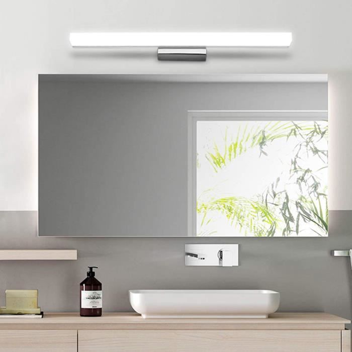 Miroir LED phare salle de bain armoire miroir de maquillage lumière  anti-buée lumière de l'eau (40cm 16W lumière blanche)