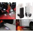 4 Pièces LED Éclairage d'Entrée Décoration de Porte de Voiture Laser Projecteur Logo Audi Lumière-2