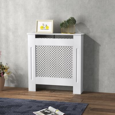 Couvercle De Radiateur HOMCOM Avec Tiroir – Bois Rustique, 88.5x19x93cm