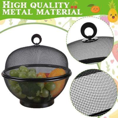 Corbeille à fruits pour comptoir de cuisine, corbeille à fruits rotative en acier