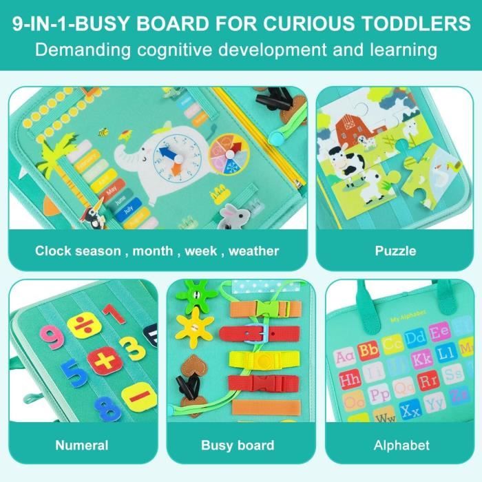 Busy Board Jeux Montessori âge 1 an Enfants,4 Couches Jouet, Planche  Montessori Fermeture Tableau d'Activités, pour Enfant 2 3 4 Ans - Cdiscount  Jeux - Jouets