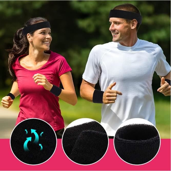 Bandeau Sport Antidérapant Lot De 4 Bandeaux De Sport - Anti