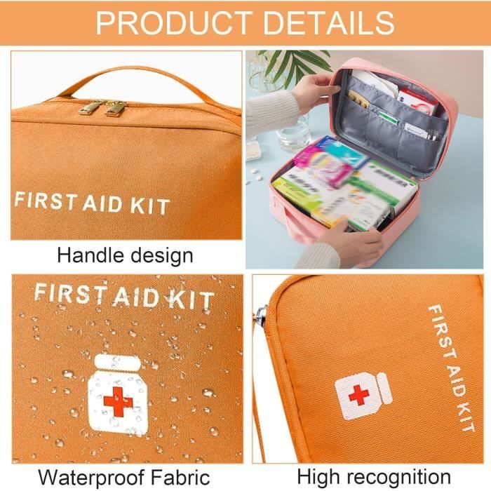 2pcs Mini Trousse de Secours Vide,Sac de Pharmacie de Voyage,Mini sac de Premiers Secours - Santé - Mieux vivre 2pcs Mini Trousse de Secours Vide,Sac de Pharmacie de Voyage,Mini sac de Premiers Secours - Santé - Mieux vivre