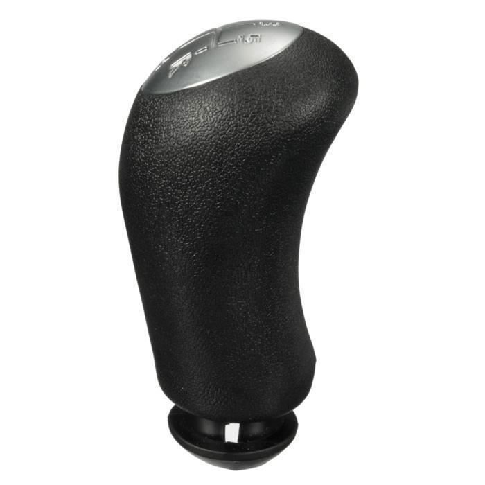 Pommeau Levier Vitesses Cuir PU - Compatible Renault Clio, Megane, Scénic - 5 Vitesses