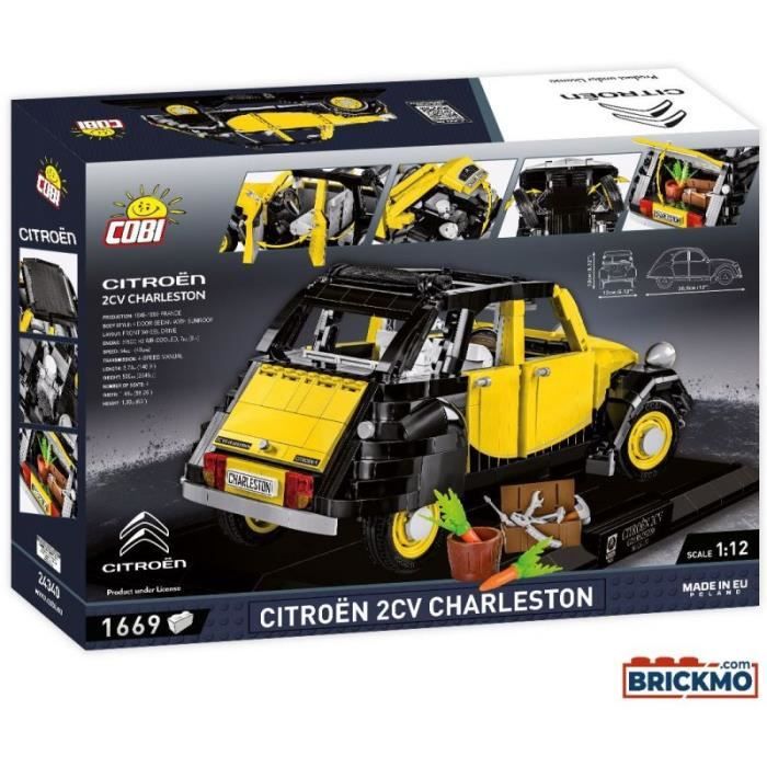 Schuco 452021700 Citroën 2CV Charleston Voiture Miniature Échelle 1/64 Gris/ Noir