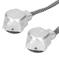 2 pièces Câble de douille de douille pour ampoules Xenon HID D2S D2R D2C D4S et ballasts Aluminium HB014-3