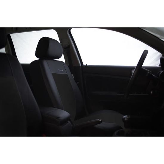 Housse De Siège Voiture Auto pour Renault Twingo II III Premium Noir éco- cuir set complet - Cdiscount Auto
