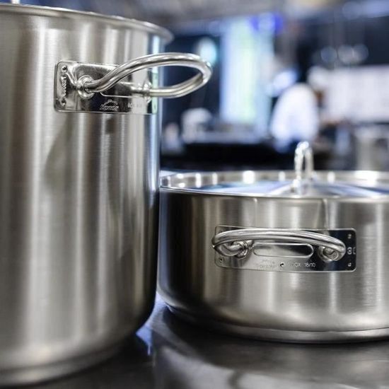 Lacor Scolapasta In Acciaio Inox 18/10 | Diametro 40 Cm, Altezza 26 Cm | Colino Professionale Per Cucina - 3