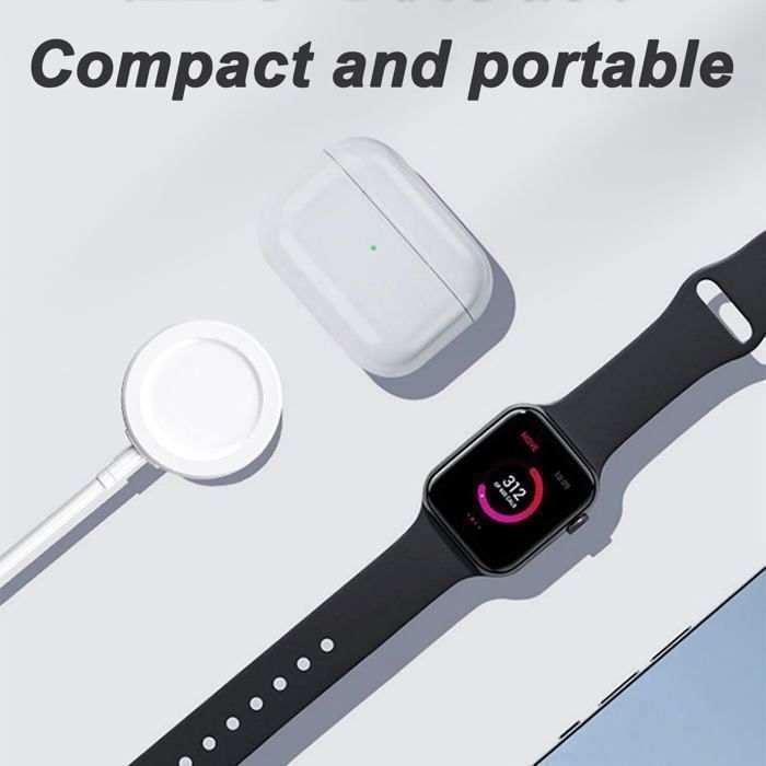 Chargeur pour Apple Watch, Câble de Charge Rapide USB‑C (1 m