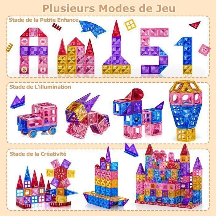 Ensemble de blocs de construction magnétiques pour enfants, jouets éducatifs pour la maternelle - Chine Jouet pour enfants et Bâtiment à carreaux magnétiques prix