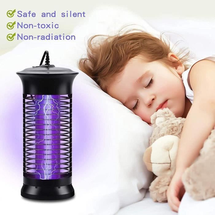 Lampe anti-moustiques et mouches, Masy, 6 watts, lampe ultra-violet, tue  insectes