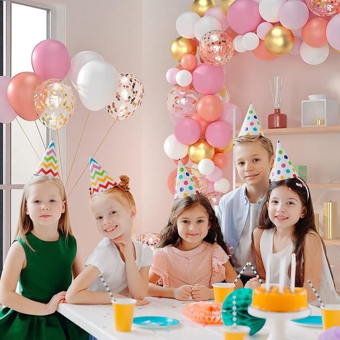 Kit de guirlande de ballons bricolage princesse rose Arche en ballon rose  et blanc 1er anniversaire Baby Shower Princesse Anniversaire de conte de  fées Fête de princesse -  France