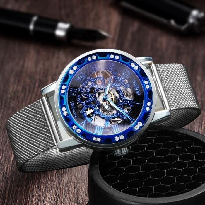 Montre mécanique apparente best sale
