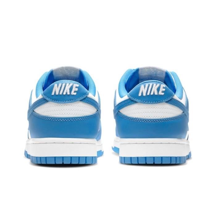 Chaussures de basket Nike Dunk Low Retro University Blue Mixte Talon plat Synthetique Cdiscount Sport