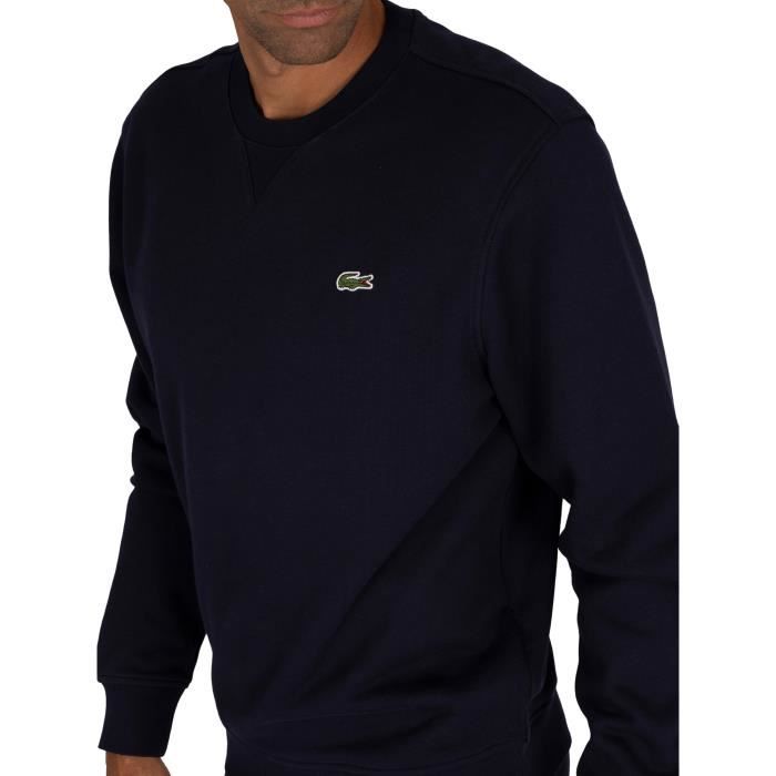 Sweatshirt lacoste sport en 2025 molleton de coton mélangé uni