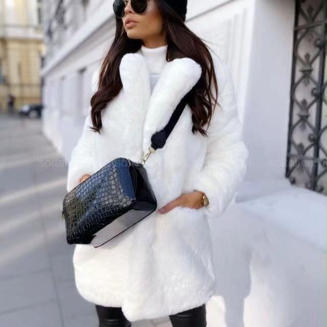 Manteau fourrure hotsell mi long