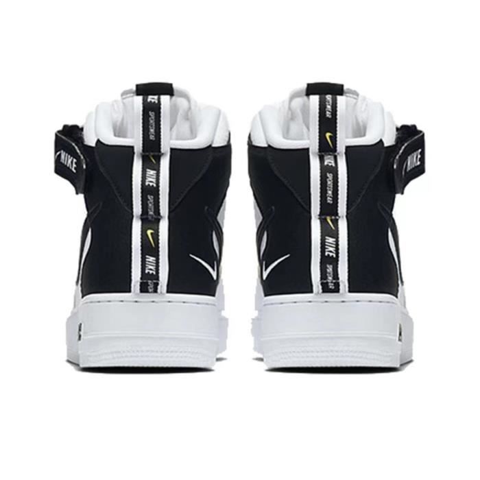 Nike Air Force 1 07 mid LV8 Utility Black Jaune Cdiscount Chaussures