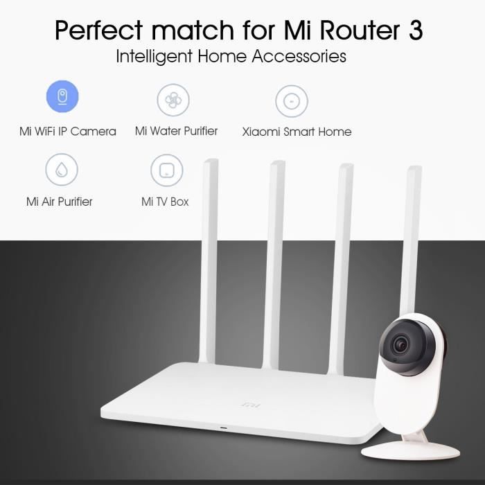 Original Xiaomi Mi routeur WiFi 3 4 Antennes 1167Mbps 128MB Flash ROM