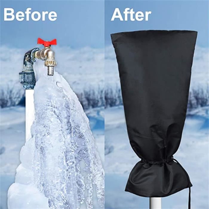 Lot de 2 housses de protection pour robinet extérieur - Protection épaisse  pour robinet extérieur contre le gel - Imperméable - Vert