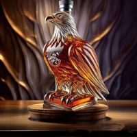 Carafe à Décanter En Verre Avec Aigle à Whisky, Parfait Pour La Maison, Le Bar, La Décoration De Cadeaux