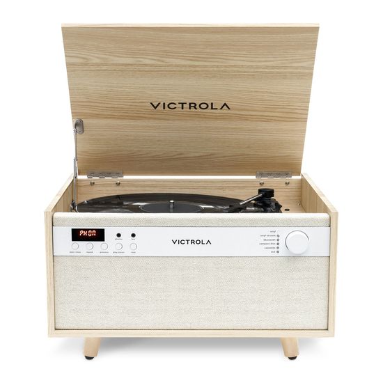 Platine vinyle - VICTROLA - VTA-820 - Semi-automatique - Pré-ampli intégré - Lecteur CD et cassette - TV Son Photo