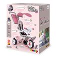 Tricycle évolutif enfant Smoby Balade Plus - Rose-8