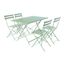 Salon De Jardin Bistrot Pliable Emilia Rectangulaire Vert De