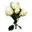 Fleur Artificielle Rose Blanche 39 Cm Visuel Et Toucher
