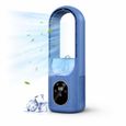 Climatiseur Portable GAUTHIER FRANCE 3 en 1 USB 6 Vitesses Humidificateur Minuterie 1-6h LED 7 Couleurs Bleu