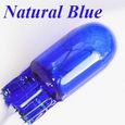 Natural Blue -Flytop – ampoule de voiture en verre xénon T10 12V 5W, 501 W5W, Filament unique, plusieurs couleurs-0