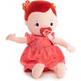 Poupon Rose - Lilliputiens - Jouet d'imitation complet avec poupée, couche, robe et tétine aimantée - 36 cm-0