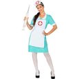 Déguisement infirmière femme - Funidelia - 121061 - Robe, tablier et bonnet - Bleu - Taille L-XL-0