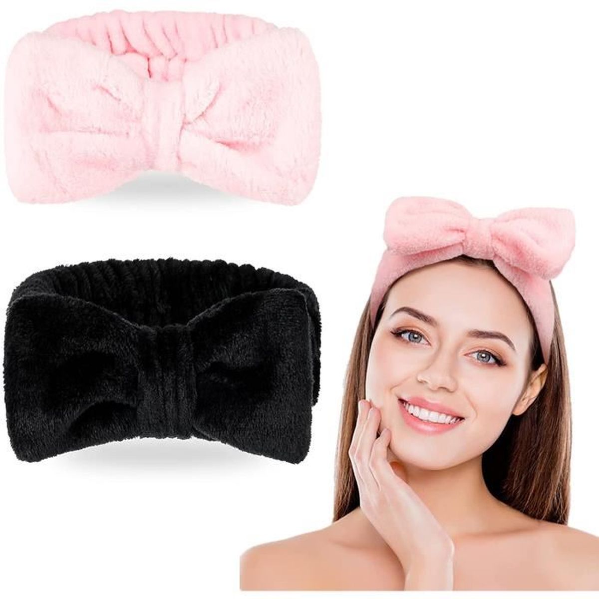 bandeau maquillage noeud