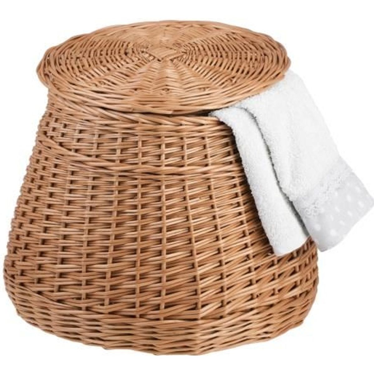 Panier en osier avec couvercles - 45 x 29 x 24-36 cm - Cdiscount