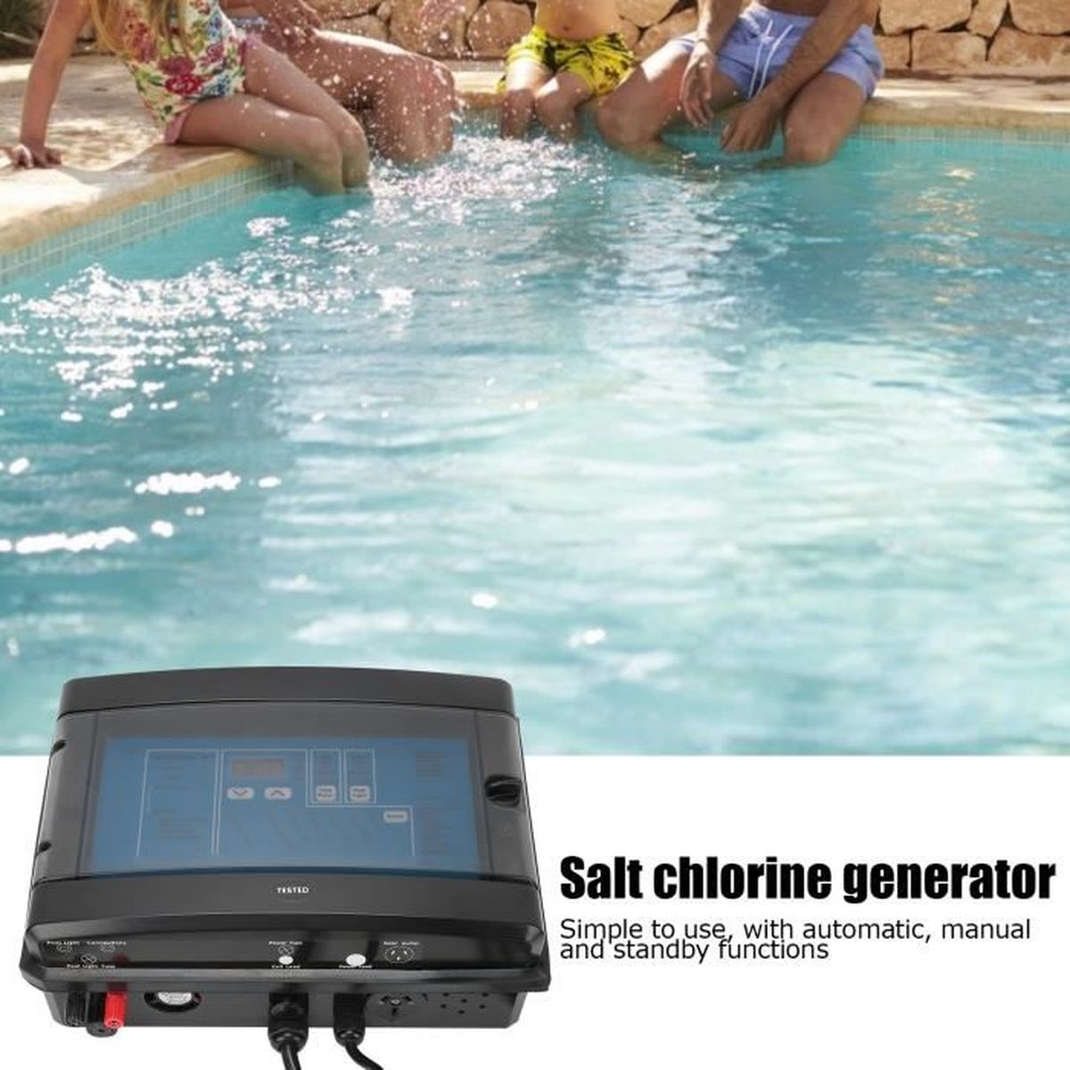 Équipement traitement l'eau générateur chlore électrolytique système chlorateur sel pour spa de Équipement traitement l'eau générateur chlore électrolytique système chlorateur sel pour spa de
